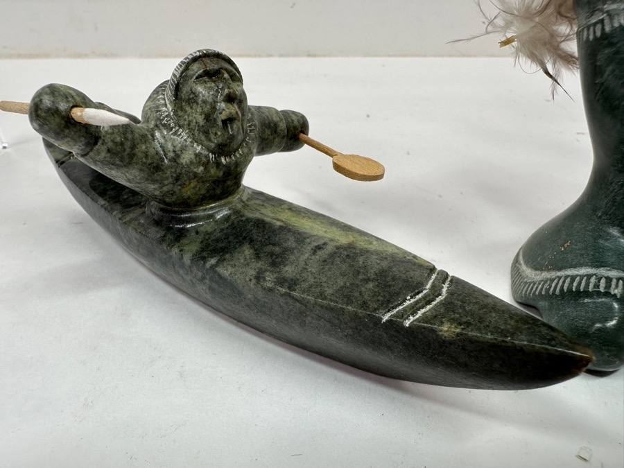 Just Added - Collection Of (5) Alaskan Inuit Soapstone Carvings [Photo 2]