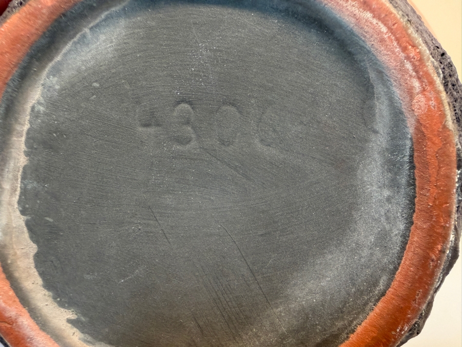 Collection Of (6) Vintage Mid-Century Modern Fat Lava Pottery Vases  Featuring A Glossy Red Glaze: (2) By Marei Keramik In West Germany, (2) By Roth Keramik, (1) By Ubelacker Keramik And (1) By Bay Keramik 4'H [Photo 23]