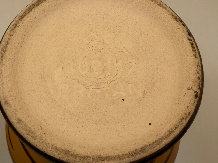 Collection Of (2) Vintage Mid-Century Modern Fat Lava Pottery Vases: (1) By VEB Haldensleben 7'-7.5'H
 [Photo 8]