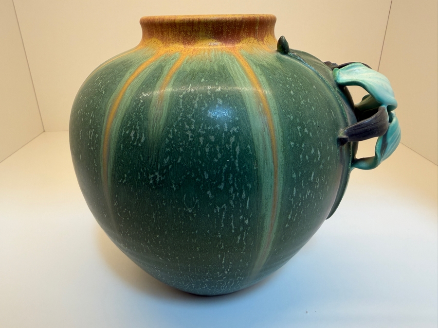 Ephraim Faience Pottery Vase By Ken Nekola In The Arts And Crafts Style 7.5'H [Photo 6]