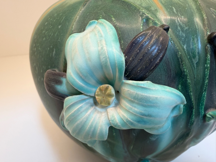 Ephraim Faience Pottery Vase By Ken Nekola In The Arts And Crafts Style 7.5'H [Photo 4]