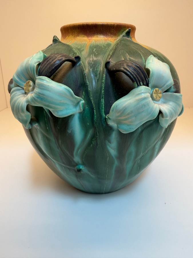 Ephraim Faience Pottery Vase By Ken Nekola In The Arts And Crafts Style 7.5'H [Photo 2]
