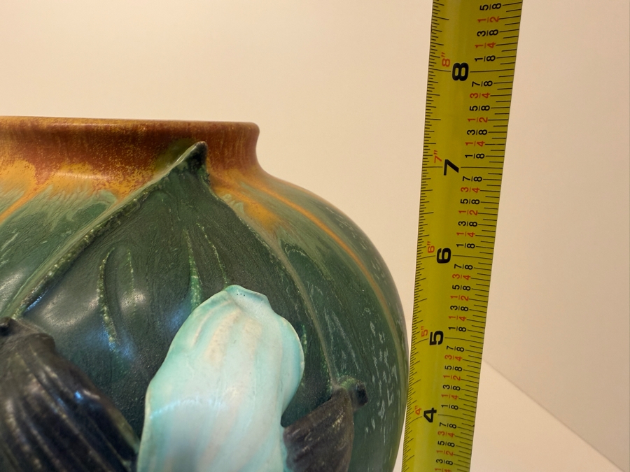 Ephraim Faience Pottery Vase By Ken Nekola In The Arts And Crafts Style 7.5'H [Photo 12]