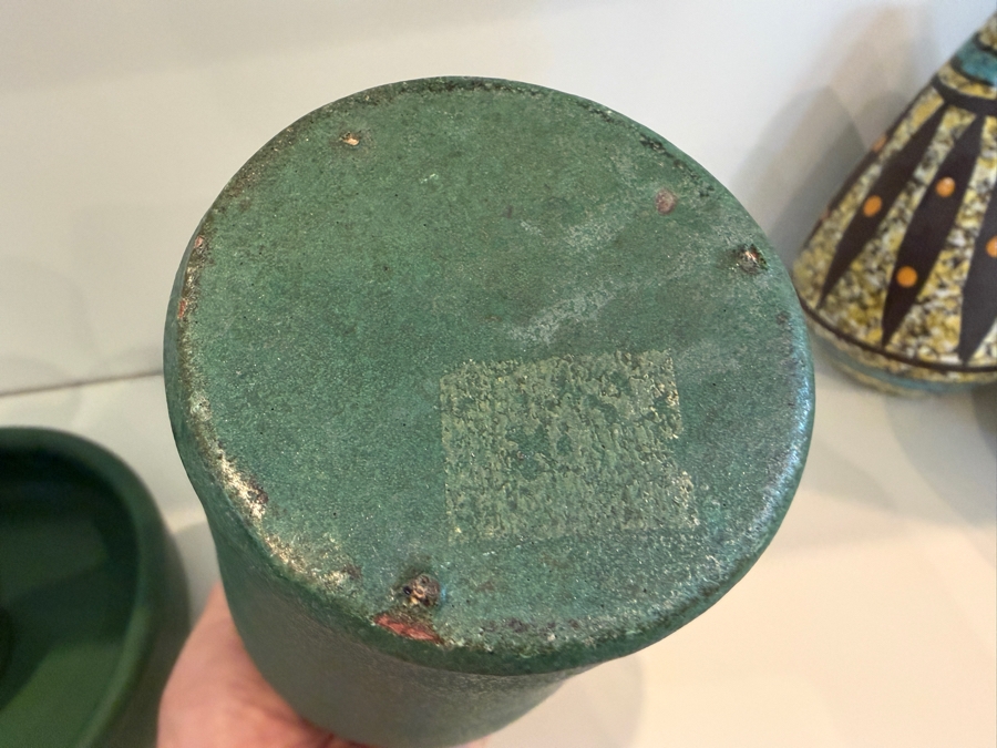 Collection Of (3) Vintage Arts And Crafts Ceramic Pottery Pieces 3'-8.25' [Photo 7]