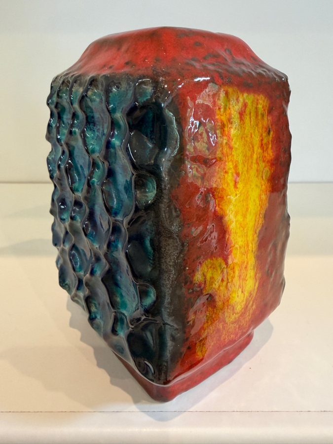 Vintage Mid-Century Modern Fat Lava West German Art Pottery Vase By Bay Keramik Model No. 983-14 6'H [Photo 3]