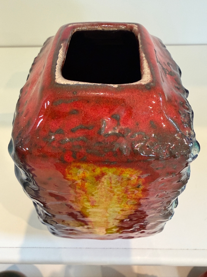 Vintage Mid-Century Modern Fat Lava West German Art Pottery Vase By Bay Keramik Model No. 983-14 6'H [Photo 5]