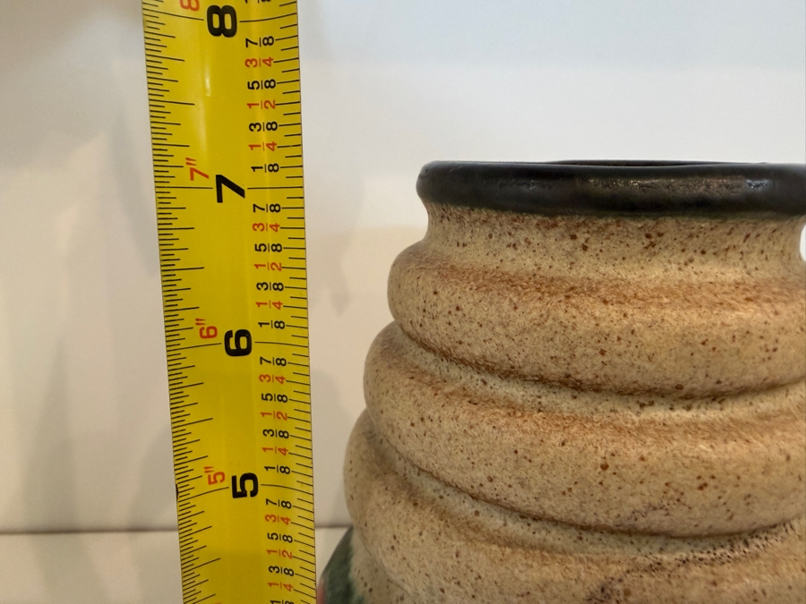Vintage Mid-Century Modern Fat Lava West German Art Pottery Vase By Scheurich Keramik Vienna Model 7'H [Photo 7]