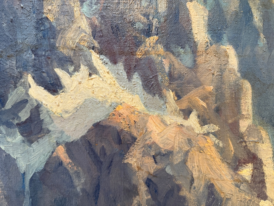 Charles L A Smith (1872-1937, California) Stunning Original Landscape Painting On Canvas Signed Lower Right C. Smith [Photo 16]