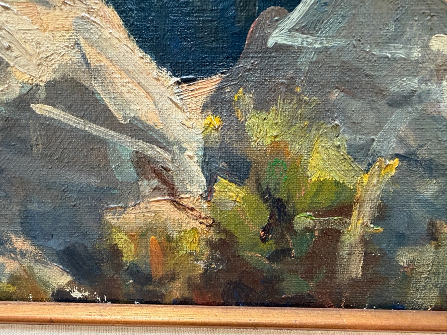 Charles L A Smith (1872-1937, California) Stunning Original Landscape Painting On Canvas Signed Lower Right C. Smith [Photo 15]
