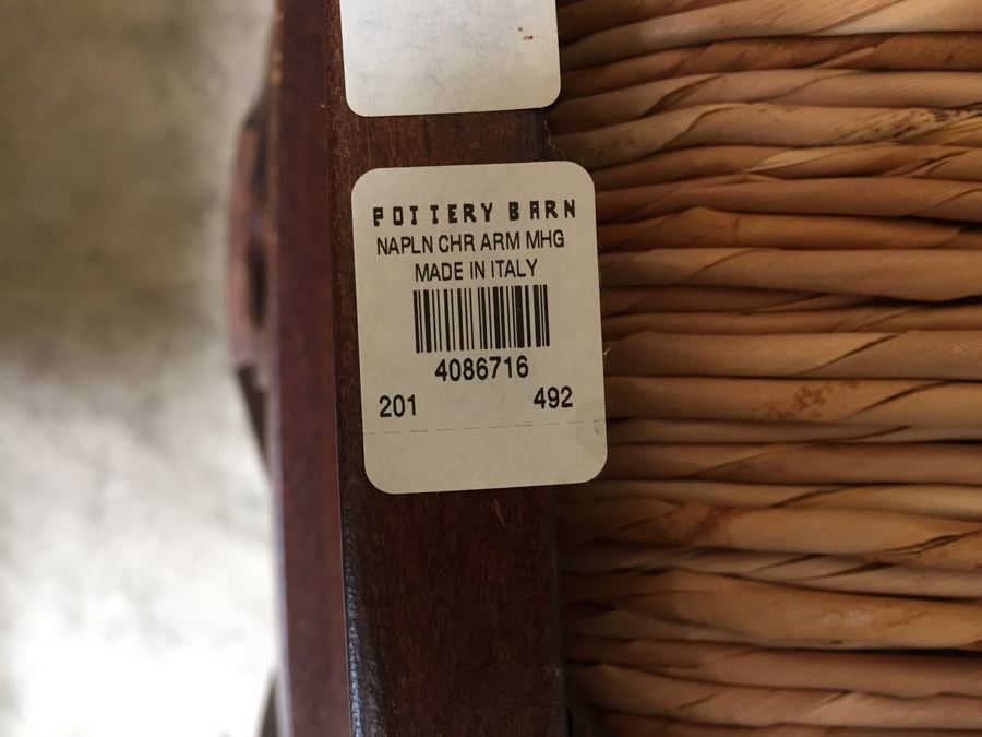 (6) Pottery Barn Napoleon Rush Italy Chairs With Table And Bench [Photo 17]