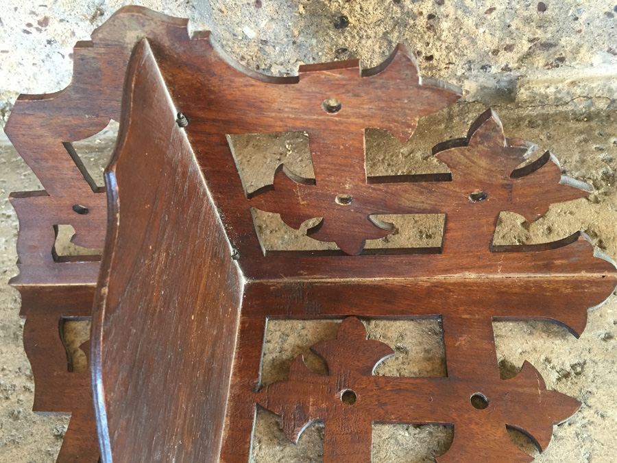 Vintage Corner Wall Shelf Unit With Hinge [Photo 7]