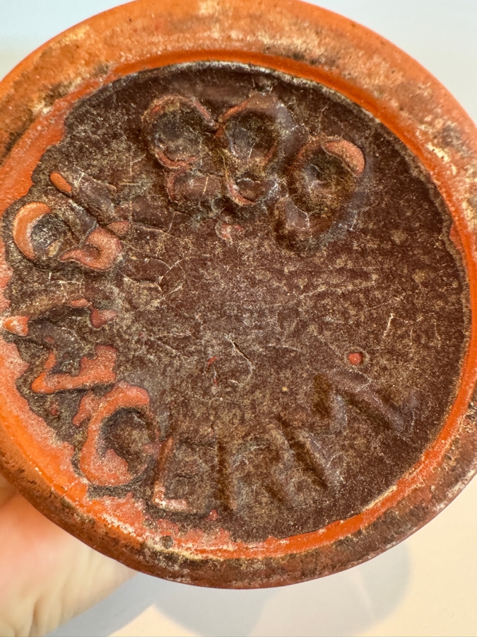 Vintage West German Fat Lava Carstens Tonnieshof Mid-Century Art Pottery Vases With Textured Orange Flame Glaze Decor 19'-21'H [Photo 8]