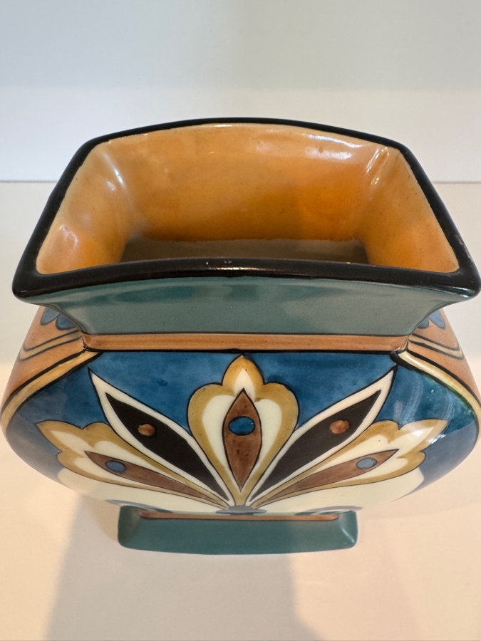 Vintage Hand Painted Noritake Vase Made In Japan 5.5'H [Photo 4]