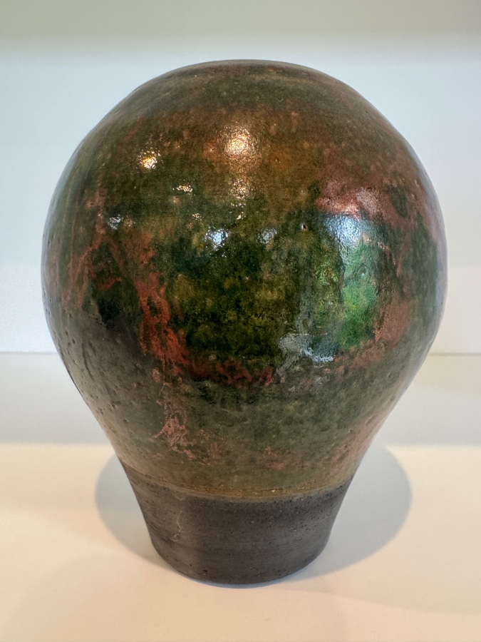 Raku Style Ceramic Vase 13.5'H [Photo 2]