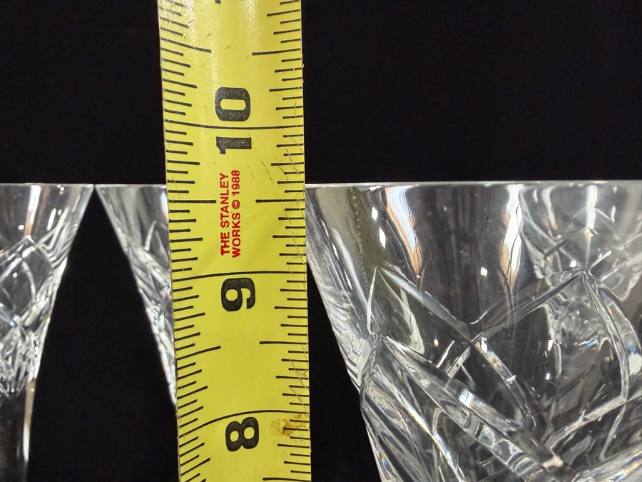 (4) Miller Rogaska Crytal Champagne Flutes Stemware Glasses 9.5'H [Photo 5]