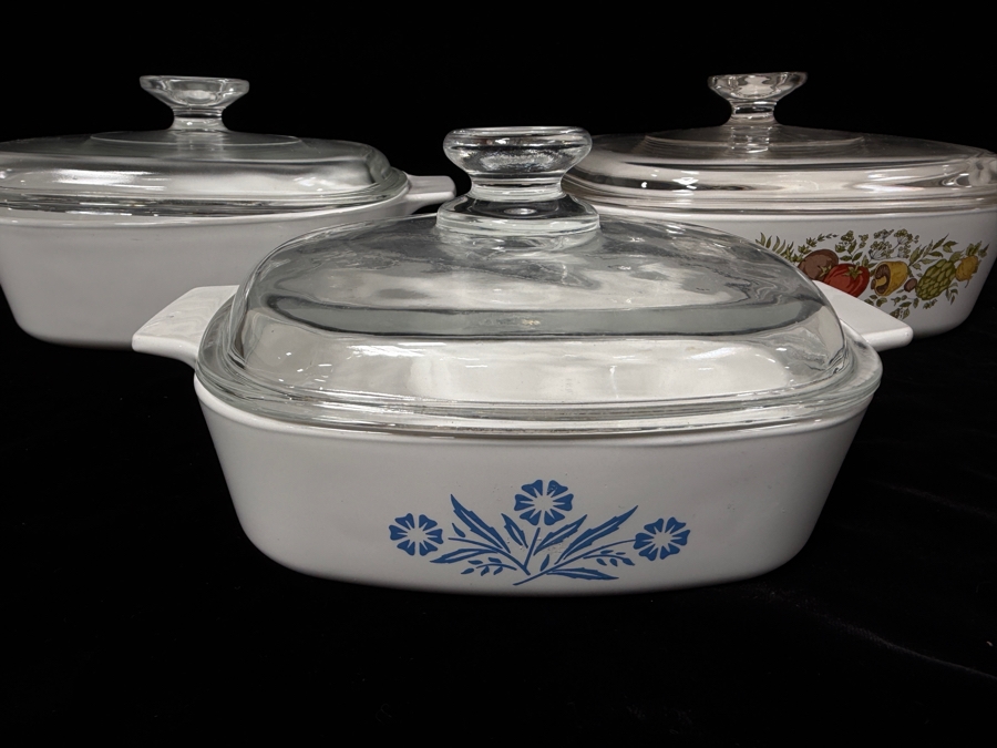 (3) Vintage Corning Ware Casserole Dishes [Photo 3]