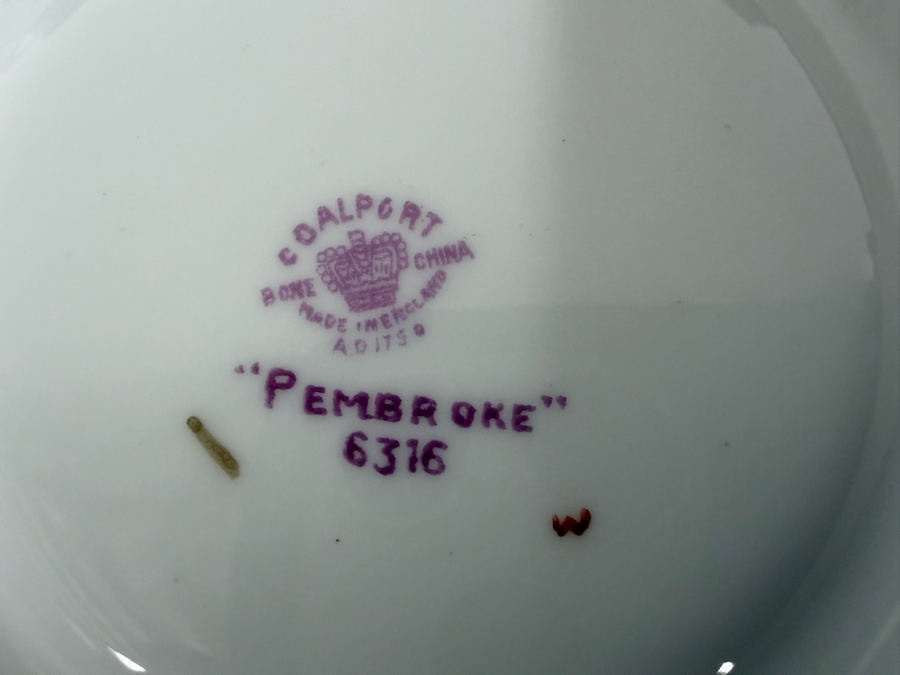 Vintage Hand Painted Coalport 'Pembroke' 6316 Bone China Made In England [Photo 11]