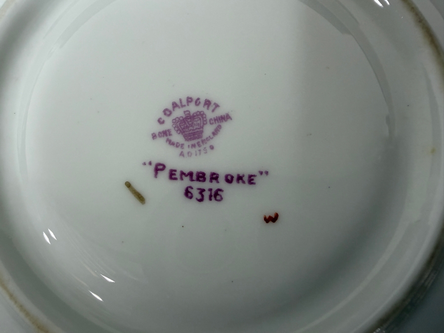 Vintage Hand Painted Coalport 'Pembroke' 6316 Bone China Made In England [Photo 10]