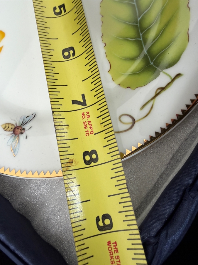 New Set Of (4) Canape Plates 'Tivoli' With Box 8'W [Photo 9]