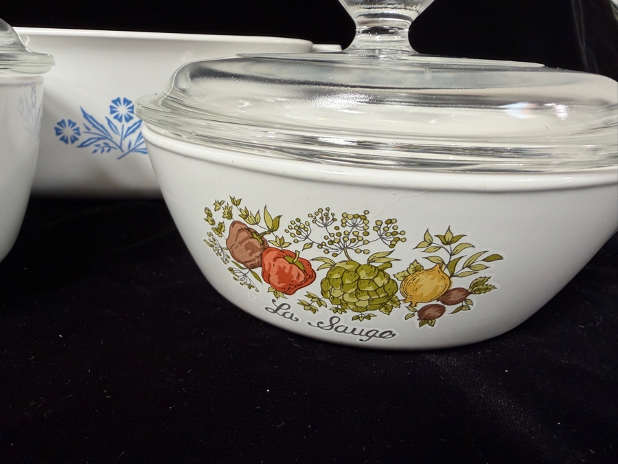 (2) Vintage Corning Ware Sauce Pans And Casserole Dish [Photo 3]