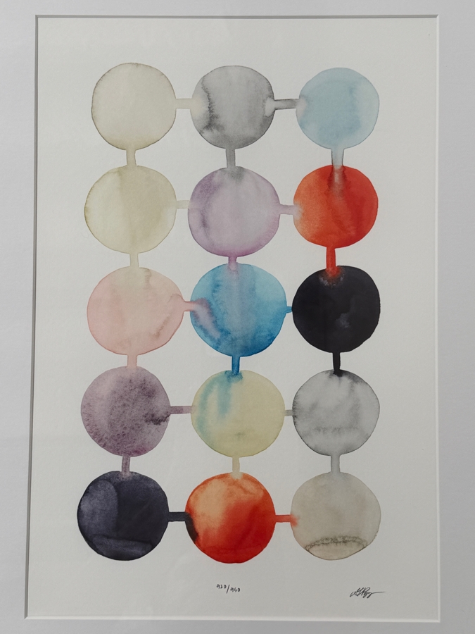 Grace Popp Artist Signed Limited Edition Giclee Print Titled 'Custom Connect The Dots I' 10 X 16 Dated 2022 Framed 19 X 24 [Photo 1]