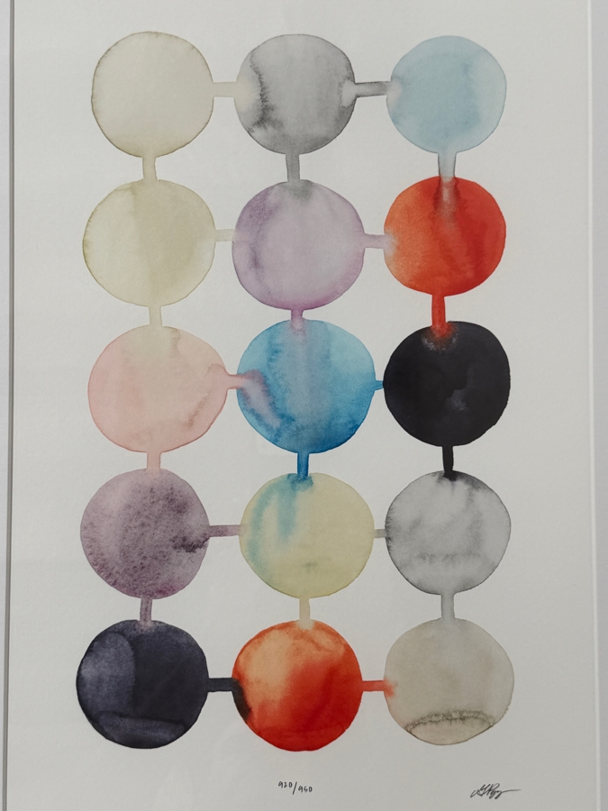 Grace Popp Artist Signed Limited Edition Giclee Print Titled 'Custom Connect The Dots I' 10 X 16 Dated 2022 Framed 19 X 24 [Photo 3]