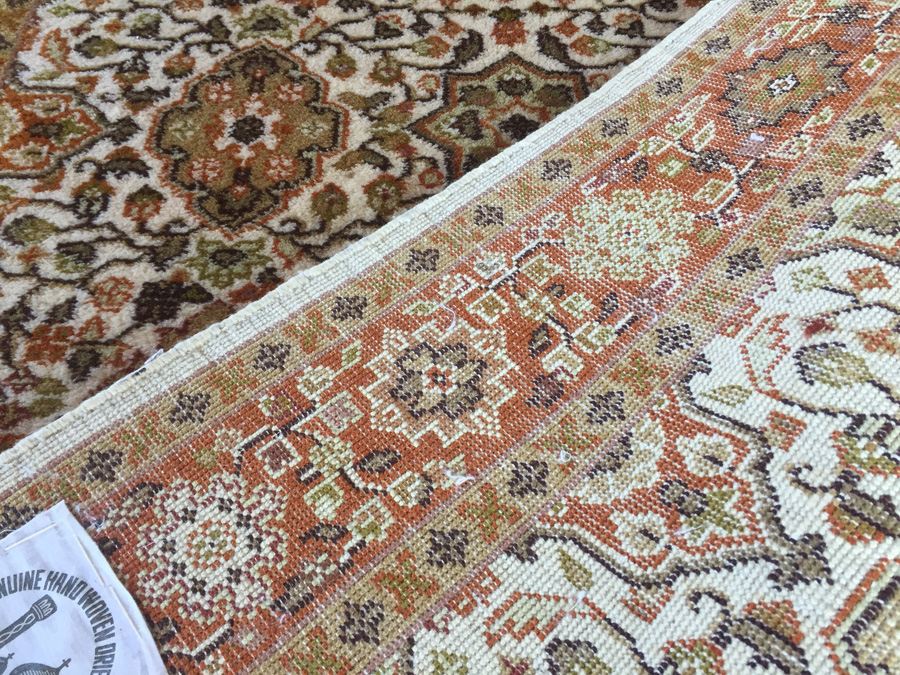 Hand Wooven Oriental Indian Wool Rug - 5' x 3' - Browns [Photo 10]