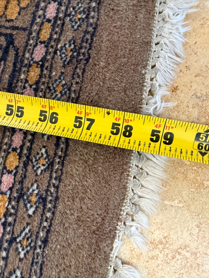 Hand-Knotted Bokhara Royal Tekke Wool Rug With Octagonal Gul Column And Floral Motif Borders 37'W X 59'L [Photo 9]