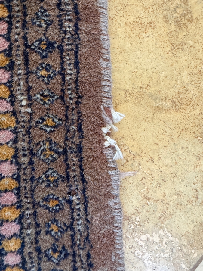 Hand-Knotted Bokhara Royal Tekke Wool Rug With Octagonal Gul Column And Floral Motif Borders 37'W X 59'L [Photo 6]
