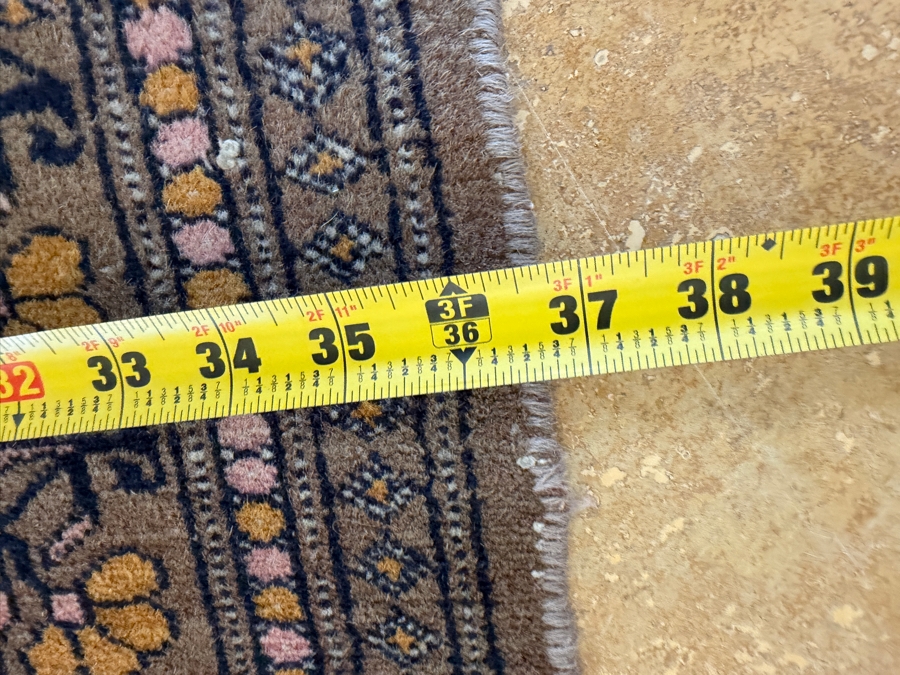 Hand-Knotted Bokhara Royal Tekke Wool Rug With Octagonal Gul Column And Floral Motif Borders 37'W X 59'L [Photo 8]