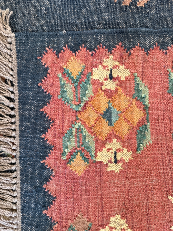 Vintage Hand-Woven Kilim Rug 73'W X 114'L [Photo 8]