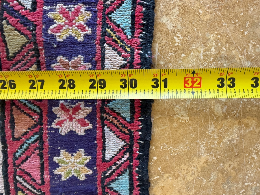 Vintage Hand-Knotted Kilim Soumak Rug With Bird And Animal Pictorial Motifs 31'W X 37'L [Photo 8]