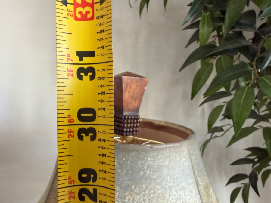 Pair Of Tropical Fluted Table Lamps 31'H [Photo 5]