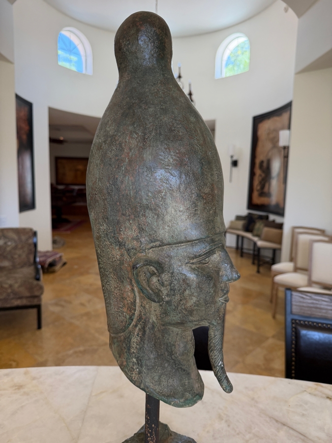 Large Decorative Bronze Bust Of The Ancient Egyptian God Osiris 27'H [Photo 6]