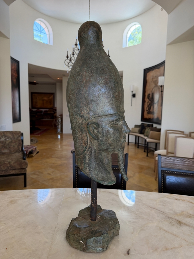 Large Decorative Bronze Bust Of The Ancient Egyptian God Osiris 27'H [Photo 5]