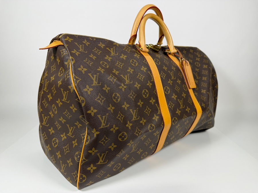 Just Added - New Louis Vuitton Keepall Monogram Canvas Travel Bag 22'W [Photo 6]