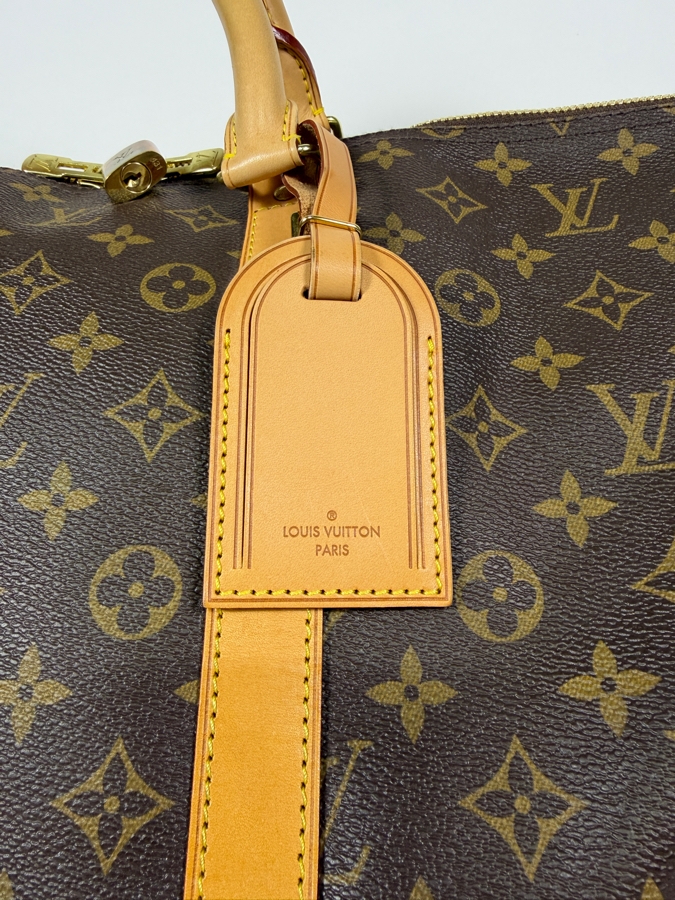Just Added - New Louis Vuitton Keepall Monogram Canvas Travel Bag 22'W [Photo 4]