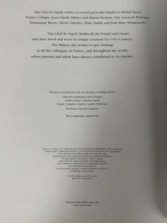 Exclusive 2009 Van Cleef & Arpels: The Poetry Of Time Hardcover Book Editions Cercle D'Art Printed In Italy [Photo 9]