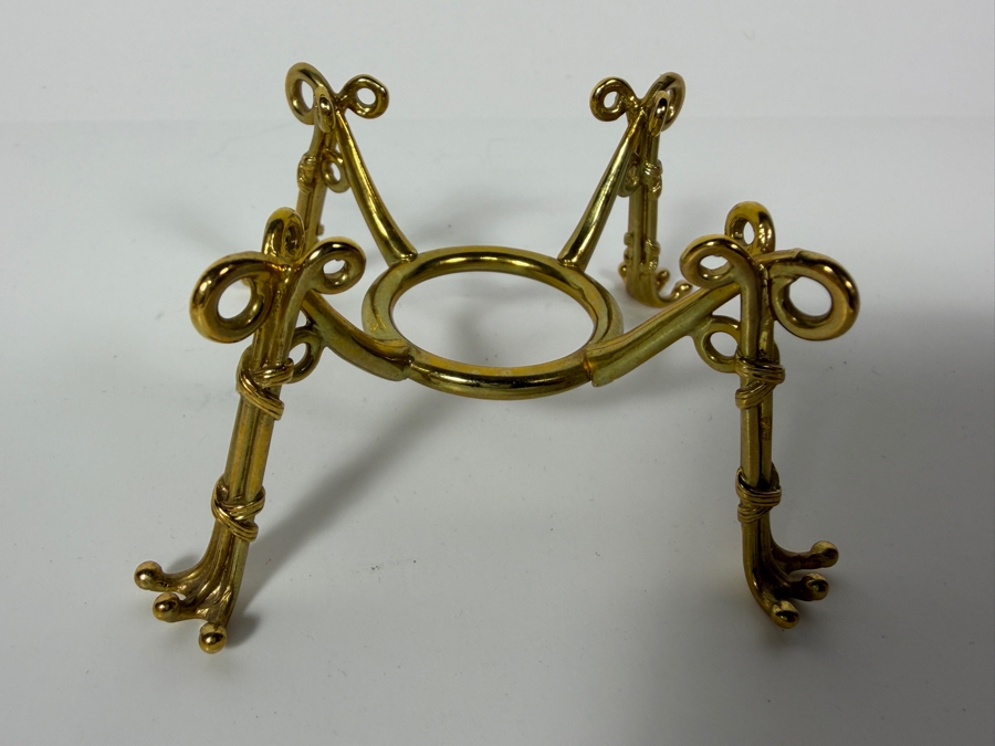 Just Added - Faberge-Style Green Enamel Rosebud Egg Set Featuring A Hinged Pink Enamel Rosebud Surprise And A Matching Egg Pendant Necklace With Gold-Tone Chain 3.25'H [Photo 11]