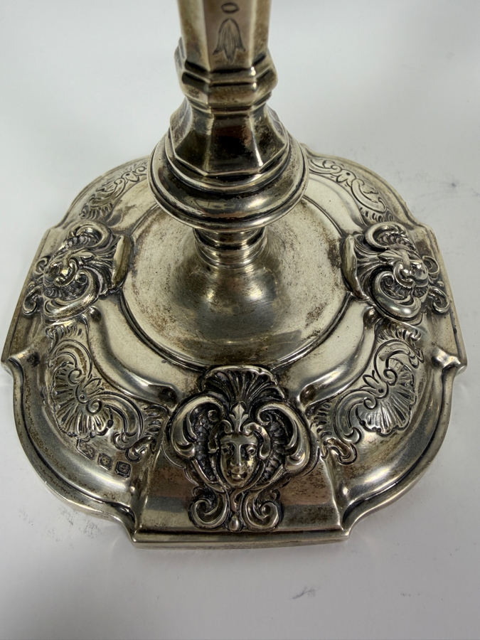 Just Added - Stunning Antique 1900 Naylor Brothers Sterling Silver Candelabras London England 9'W X 8' 1,158g - $2,678 Sterling Silver Melt Price [Photo 10]