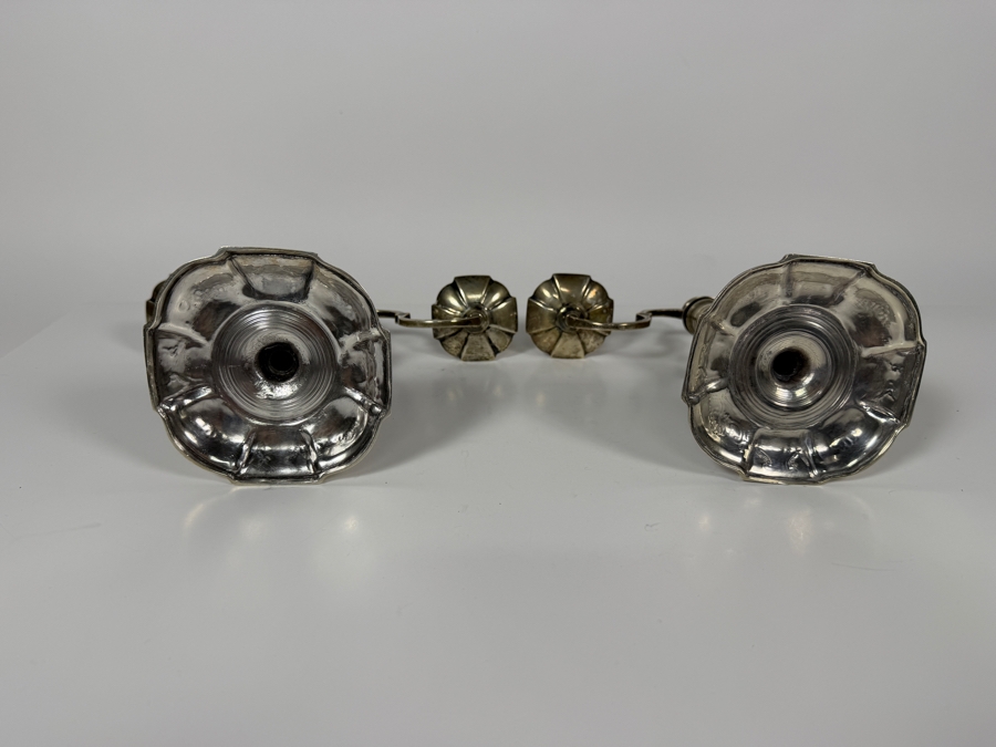 Just Added - Stunning Antique 1900 Naylor Brothers Sterling Silver Candelabras London England 9'W X 8' 1,158g - $2,678 Sterling Silver Melt Price [Photo 11]