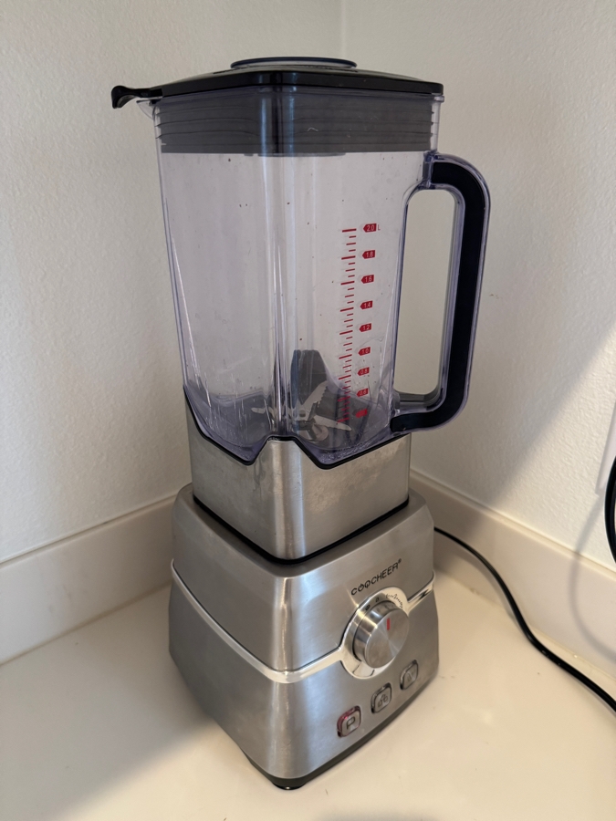Coocheer CY-333 2000W Professional High-Speed Countertop Blender With 2L BPA-Free Pitcher And 6 Variable Speeds [Photo 3]