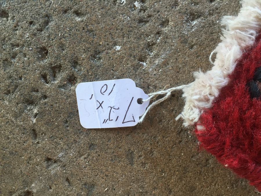 Large Vintage Hand Knotted Wool Persian Rug - Reds & Blues - 10'  x 7' 2' [Photo 12]