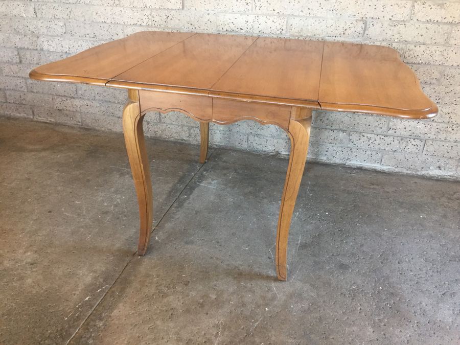 Vintage Bernhardt Chairs (3) And Table With One Leaf [Photo 2]