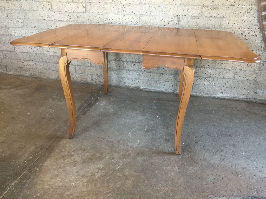 Vintage Bernhardt Chairs (3) And Table With One Leaf [Photo 15]