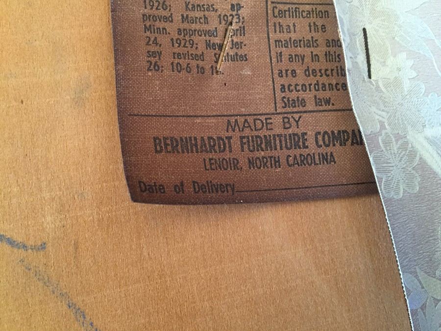 Vintage Bernhardt Chairs (3) And Table With One Leaf [Photo 8]