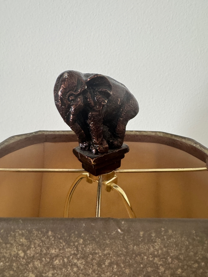 Uttermost Xander Table Lamp With Hand-Applied Finish And Faux-Elephant Finial Accent 32'H [Photo 4]