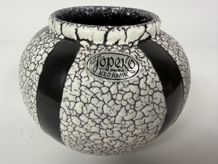 Just Added - Vintage MCM West German Jopeko Keramik Vase 4.5W X 4H [Photo 2]