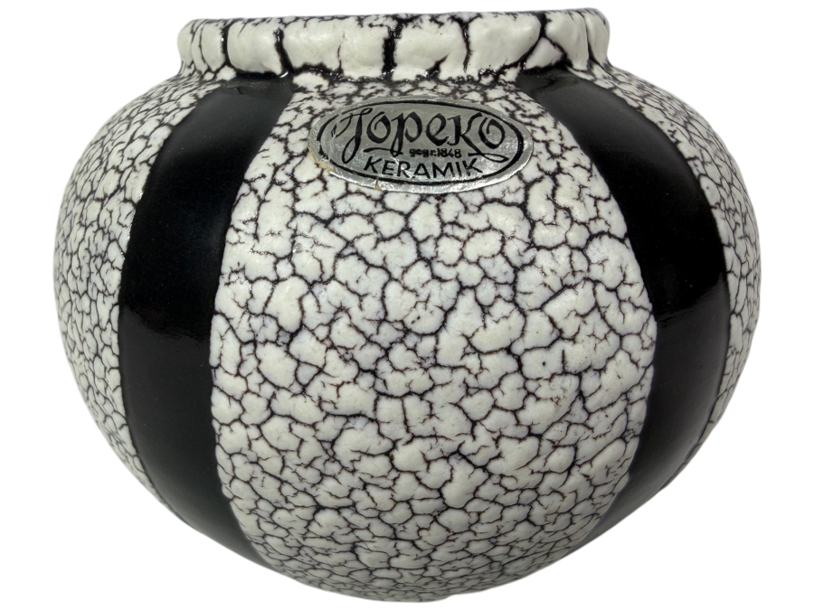 Just Added - Vintage MCM West German Jopeko Keramik Vase 4.5W X 4H