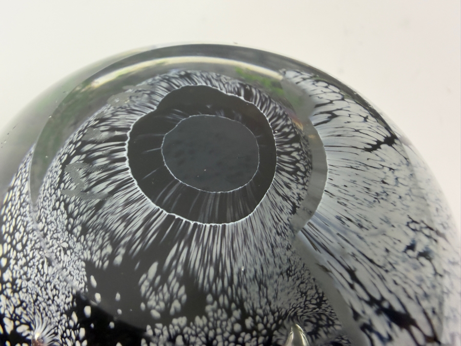 Just Added - Mark Eckstrand Aquarium Coral Reef Studio Art Glass Paperweight Signed ME And Dated 1991 4'W [Photo 7]
